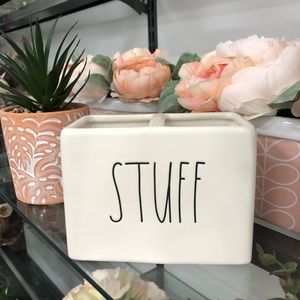 🆕Rae Dunn white STUFF holder